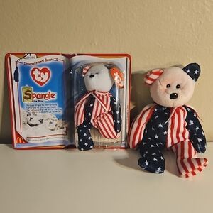 Ty Spangle The Bear Beanie Babies Set